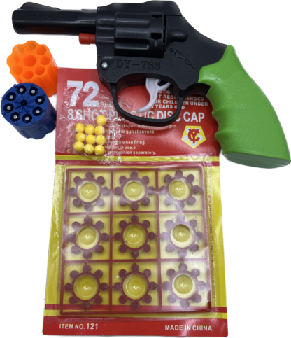 Kids Cap Gun with Caps 144 shots plus gun + 3 IN 1